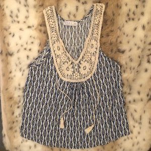 Stella Laguna Beach Crochet Bib Tank Top